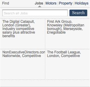 Capture d'écran du site du times